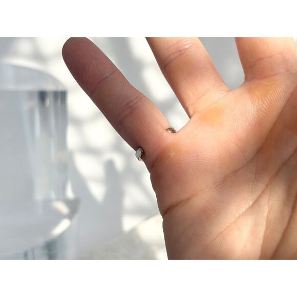 Vintage Braided Silver Tone Open Style Adjustable Retro Ring - Size 4 - Picture 3 of 6